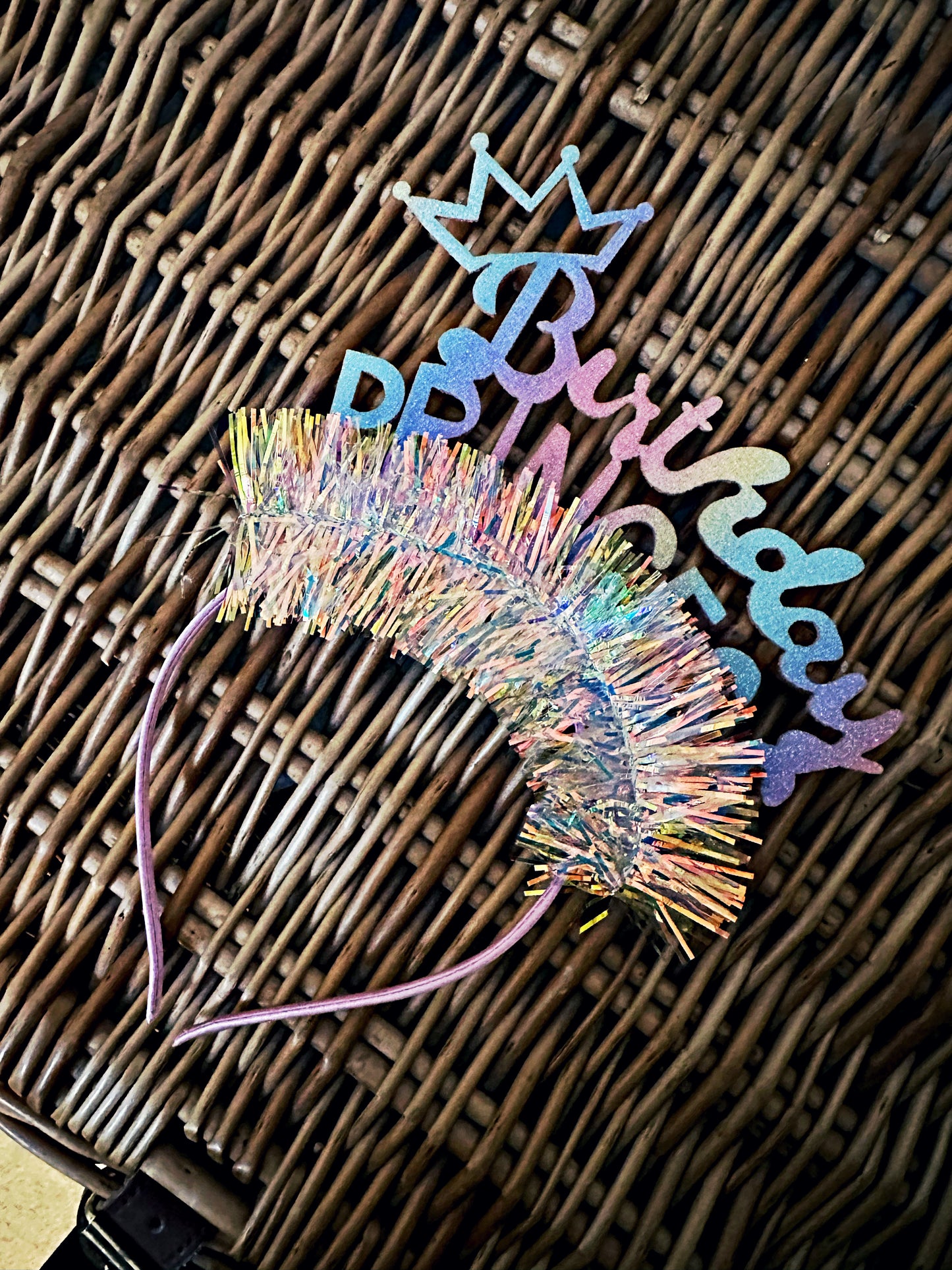 Birthday Rainbow Princess Headband