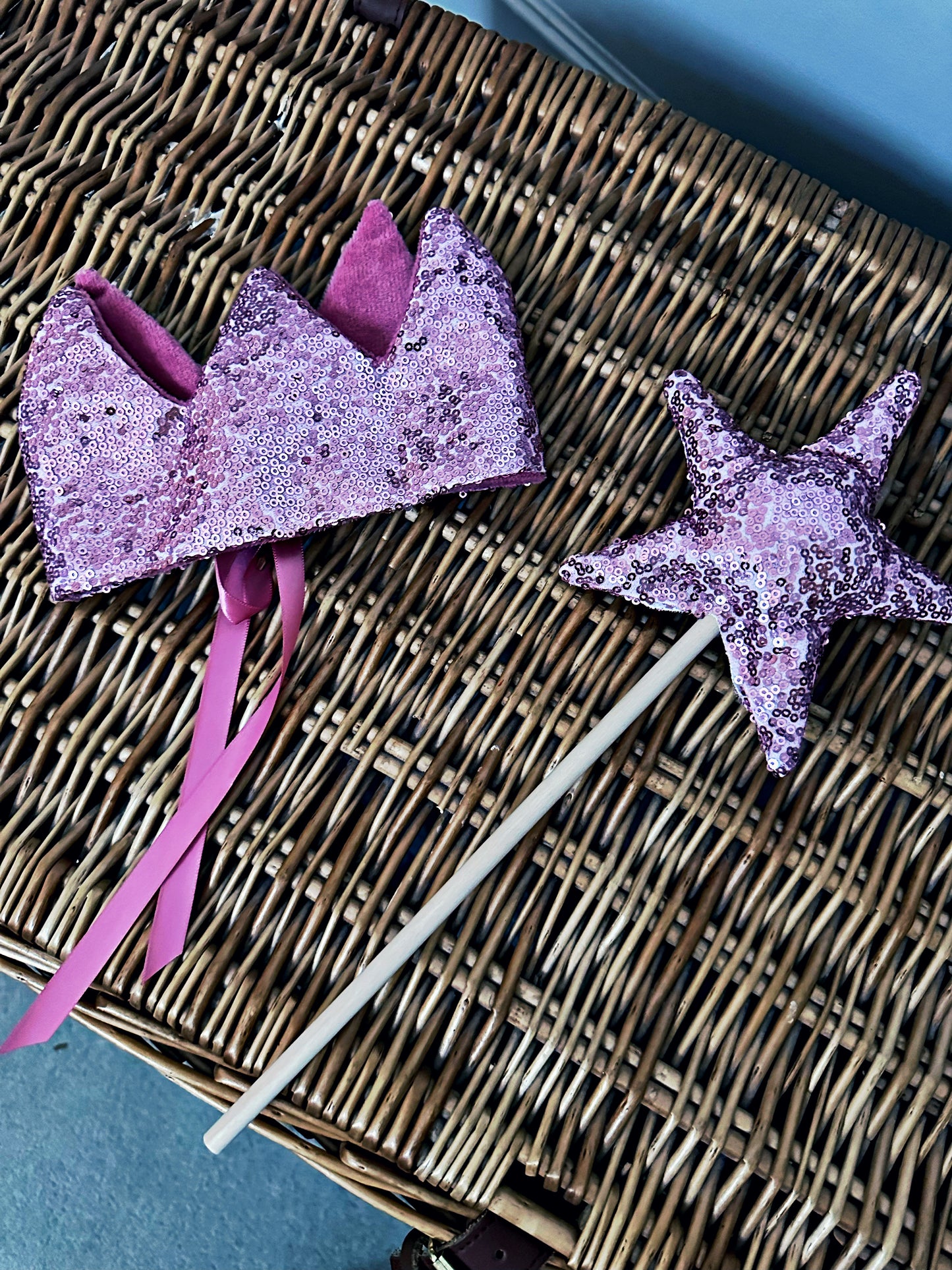 Enchanted Wand and Crown Set