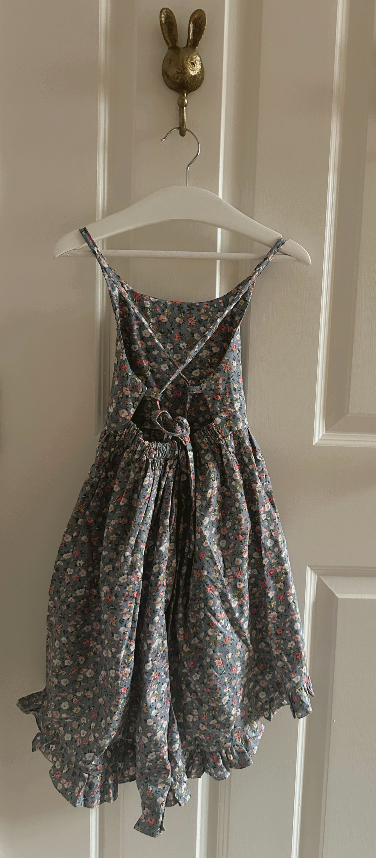 Blue Floral Wild-West Dress