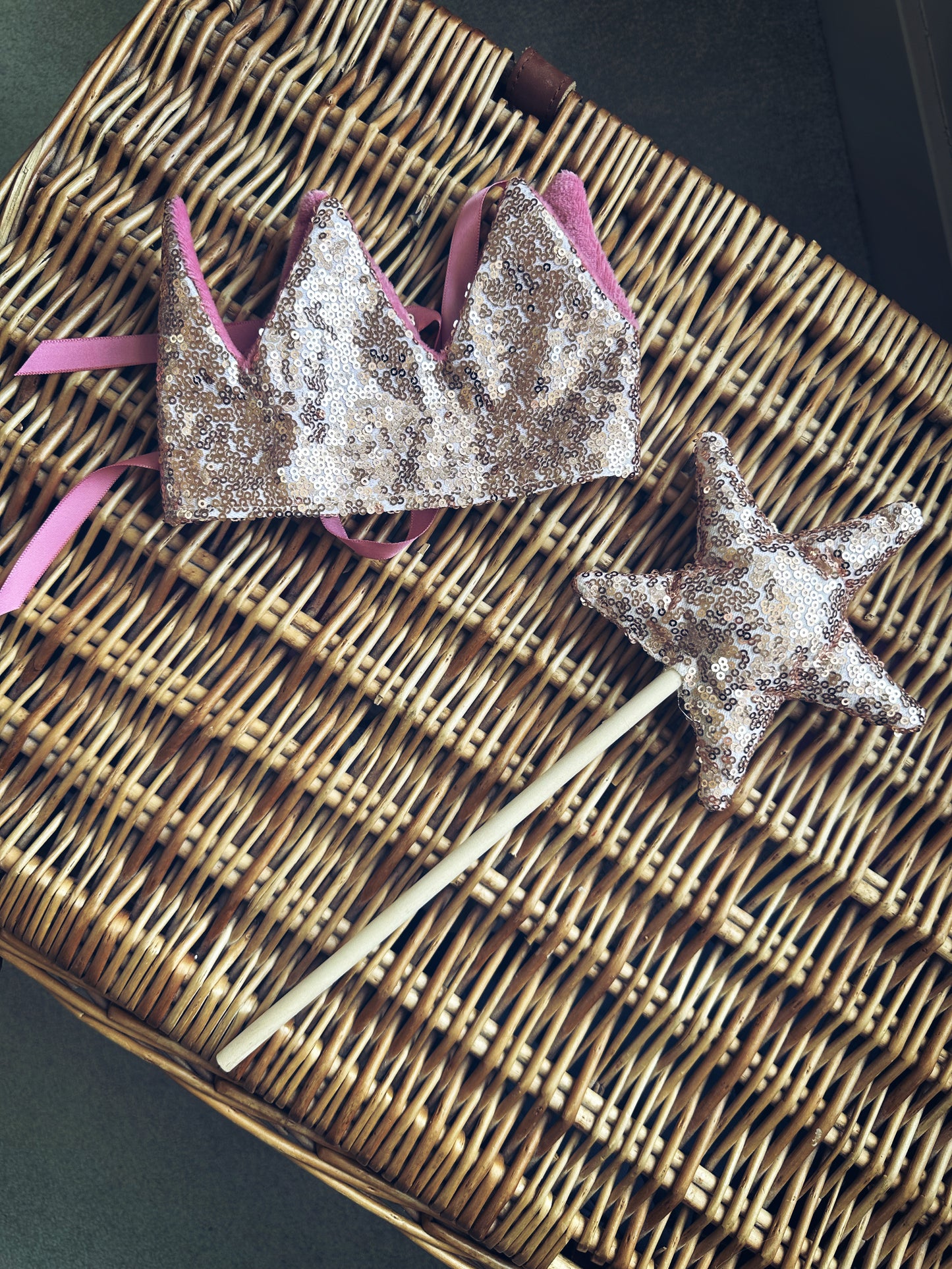 Enchanted Wand and Crown Set