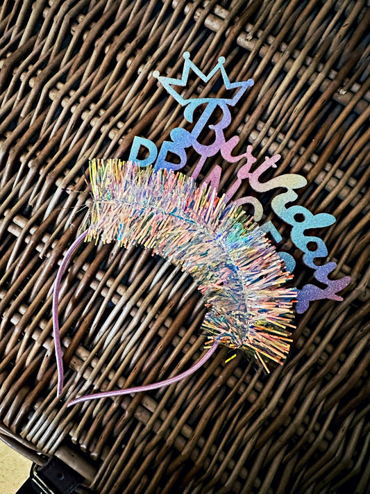 Birthday Rainbow Princess Headband