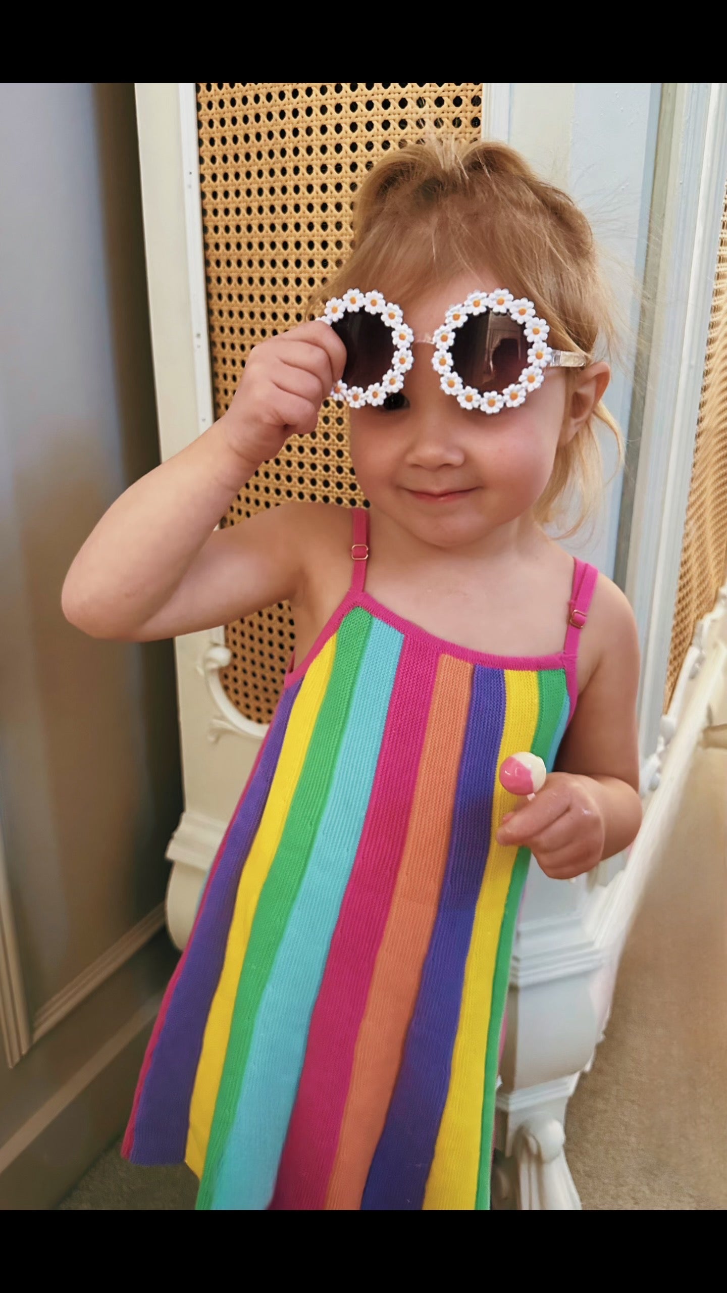 Rainbow Knitted Dress